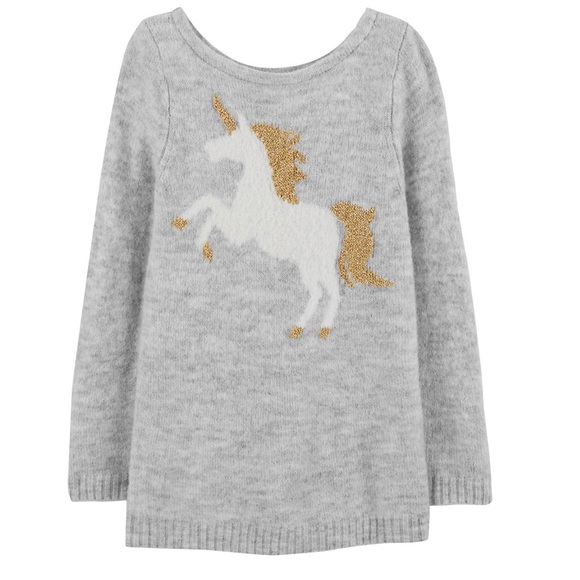 Carter's Other - Lurex Unicorn Sweater
